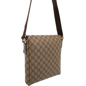 Gucci Bag GG Supreme Crossbody Plus Brown Messenger